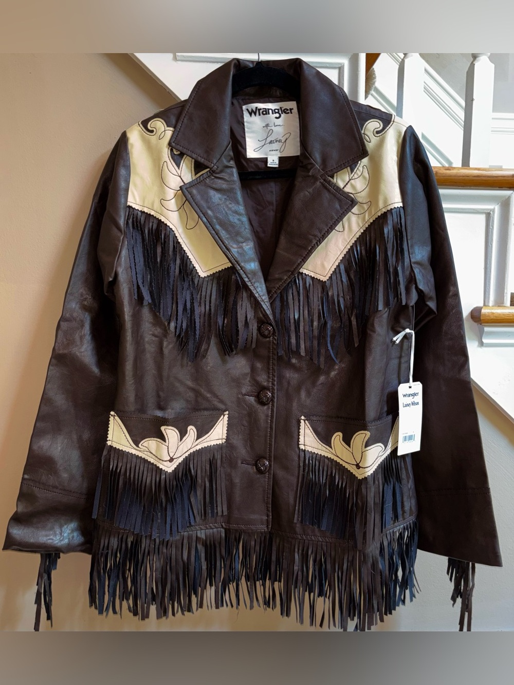 Wrangler x Lainey Wilson NWT Western Cowgirl Fringe Jacket size Small New